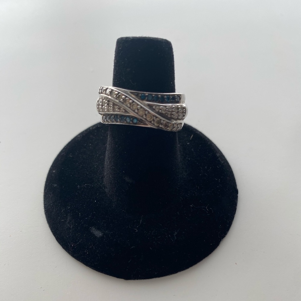 Genuine (Colored) Diamond Ring/Size 6.5